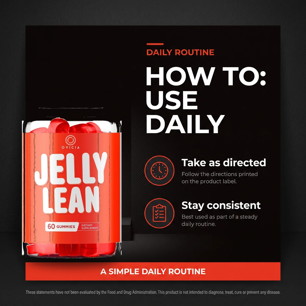 JellyLean daily routine: how to use the gummies each day