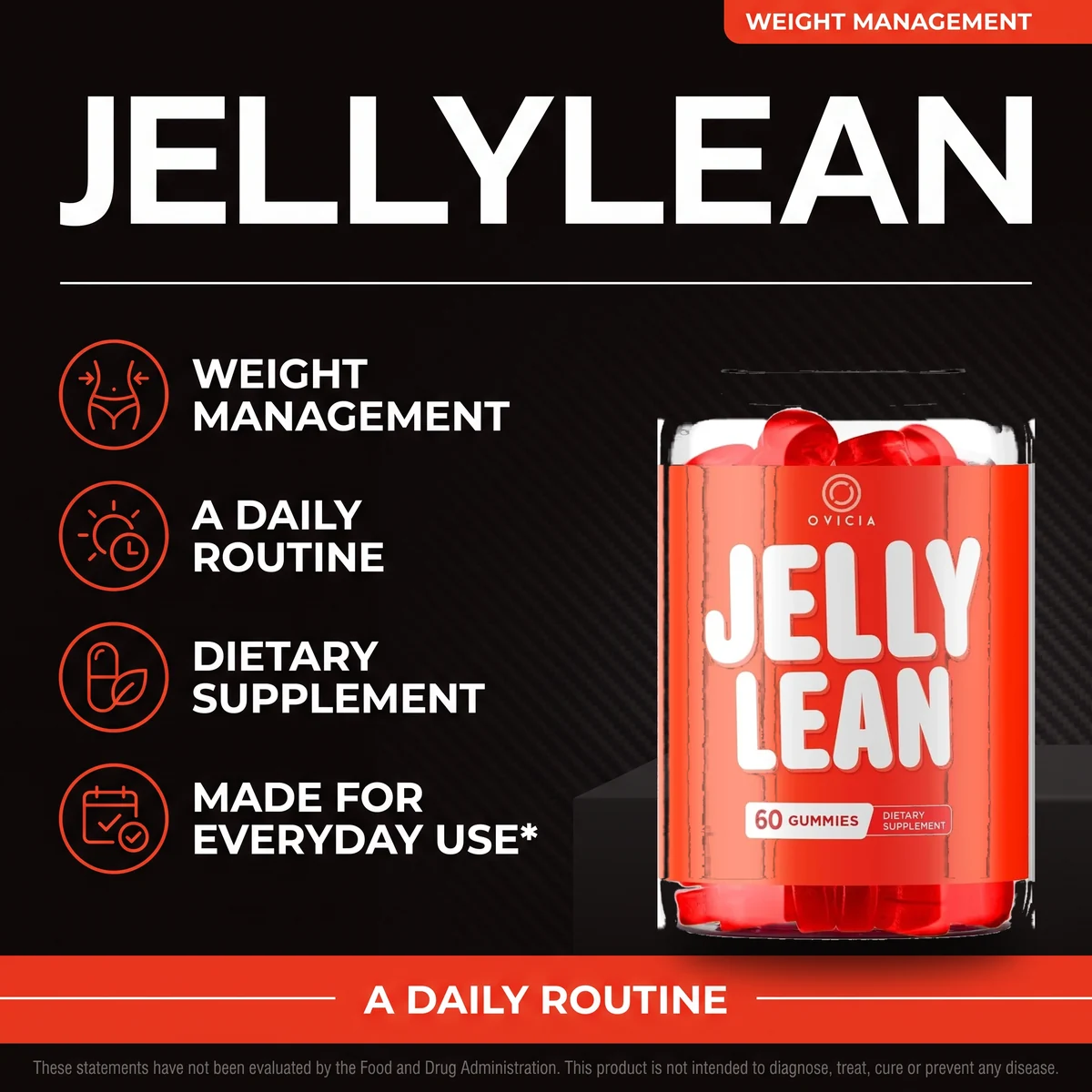 JellyLean weight management gummies: a dietary supplement made for everyday use
