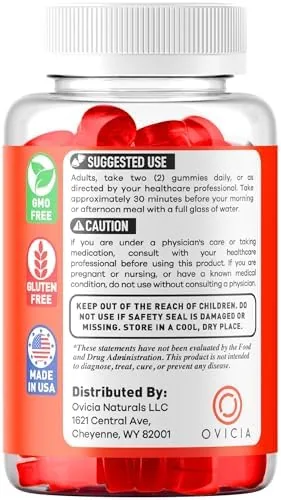 JellyLean supplement label: suggested use, caution and distributor details